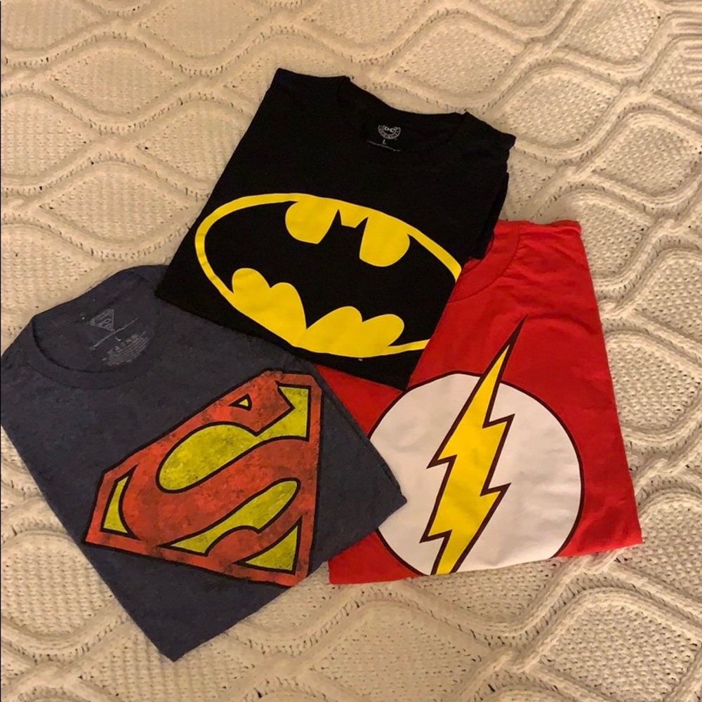 DC superhero T-shirts - bundle